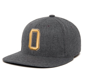 Ligature “0” 3D wool baseball cap