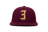 Ligature “3” 3D
    wool baseball cap indicator