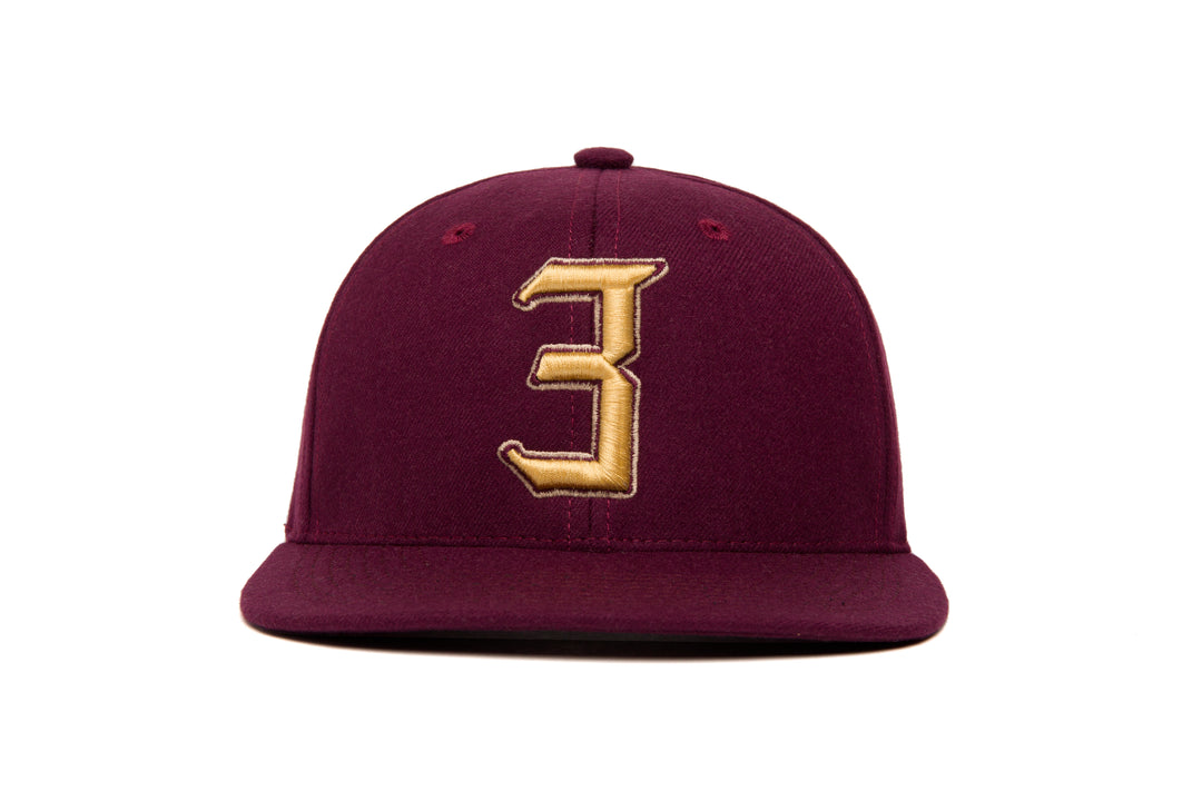 Ligature “3” 3D wool baseball cap