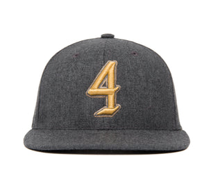 Ligature “4” 3D wool baseball cap