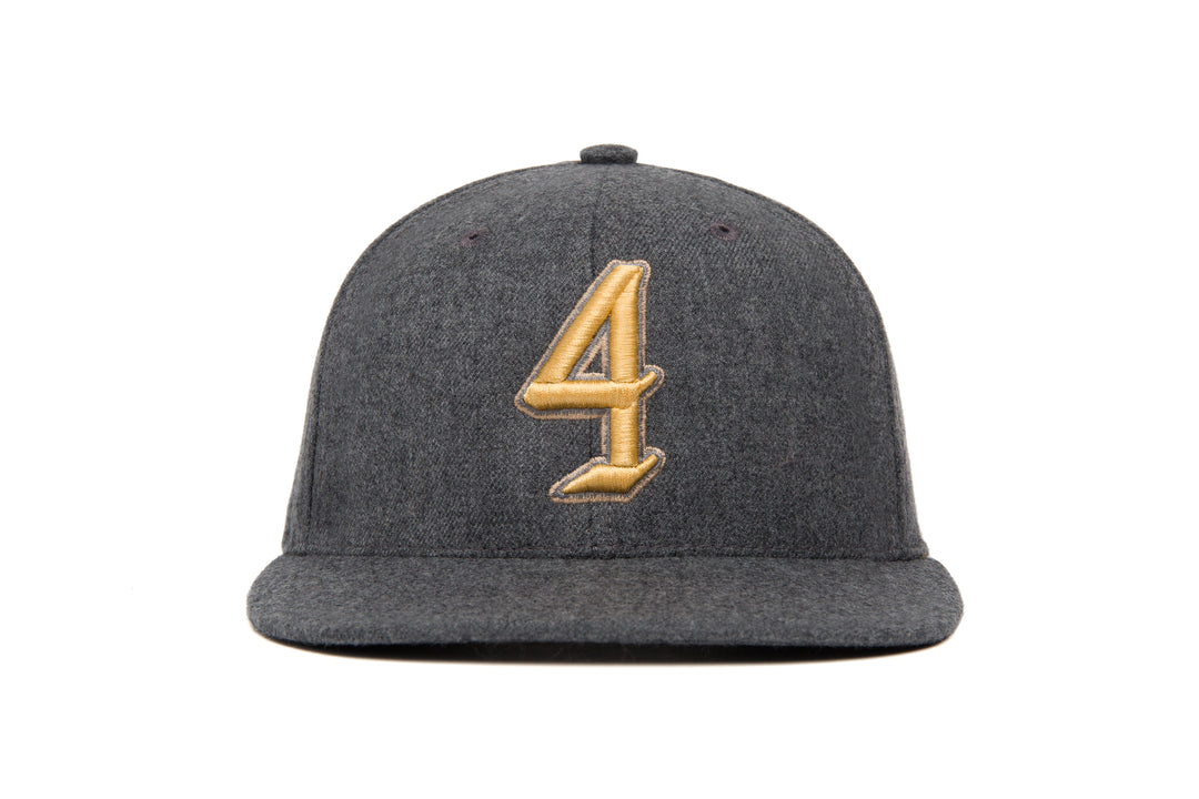 Ligature “4” 3D wool baseball cap