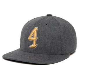 Ligature “4” 3D wool baseball cap