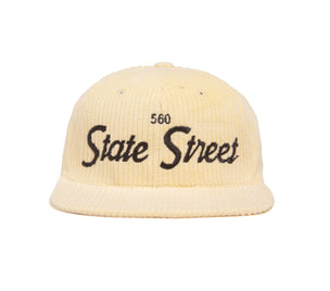 560 State Street 6-Wale Cord wool baseball cap