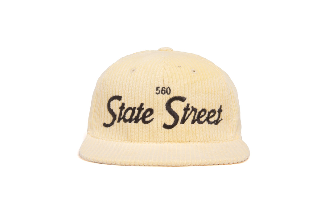 560 State Street 6-Wale Cord wool baseball cap