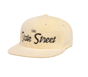 560 State Street 6-Wale Cord wool baseball cap