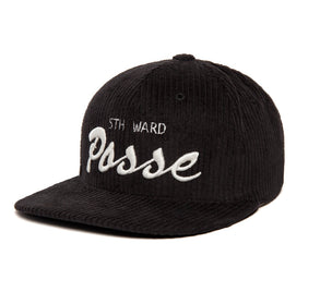 5th Ward Posse 3D 6-Wale Cord wool baseball cap