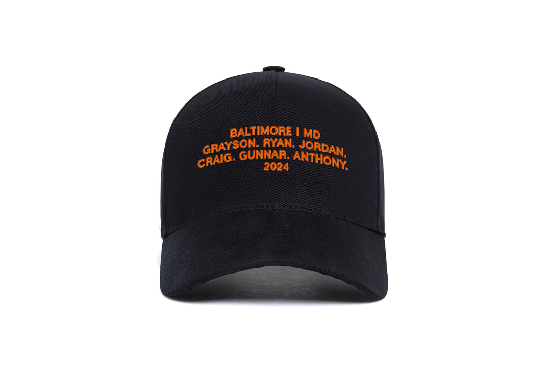 Baltimore 2024 Name 5-Panel wool baseball cap