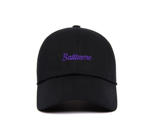 Baltimore Microscript Dad wool baseball cap