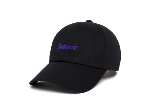 Baltimore Microscript Dad wool baseball cap