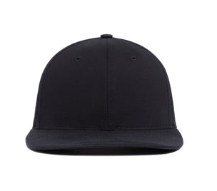 Clean Black Brushed Twill wool baseball cap