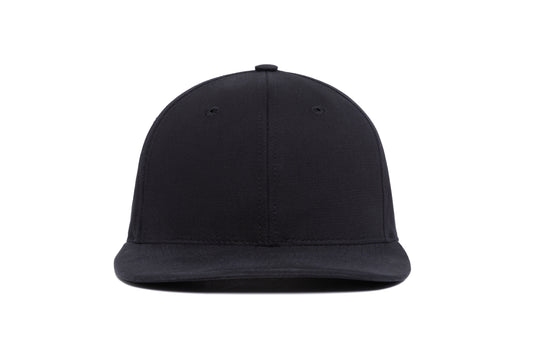 Clean Black Brushed Twill wool baseball cap