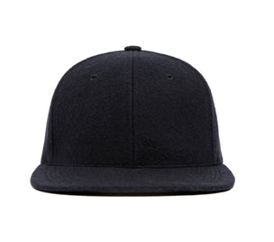 Clean Black Cashmere wool baseball cap