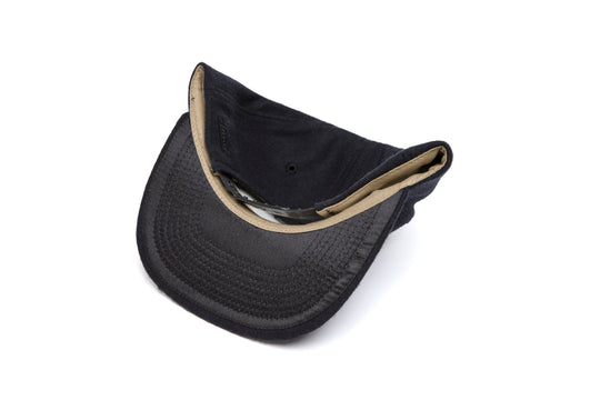 Clean Black Cashmere wool baseball cap