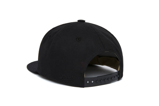 Clean Black Twill wool baseball cap