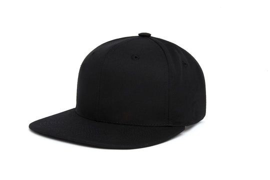 Clean Black Twill wool baseball cap