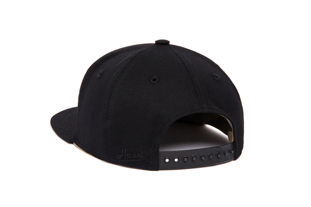 Clean Black Gabardine wool baseball cap