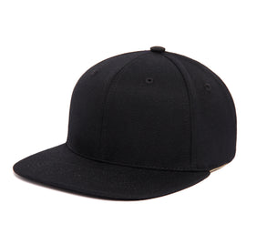 Clean Black Gabardine wool baseball cap