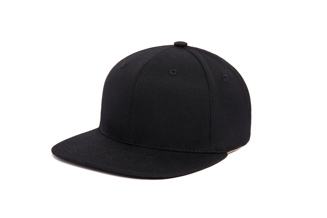 Clean Black Gabardine wool baseball cap