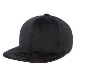 Clean Black Velvet wool baseball cap