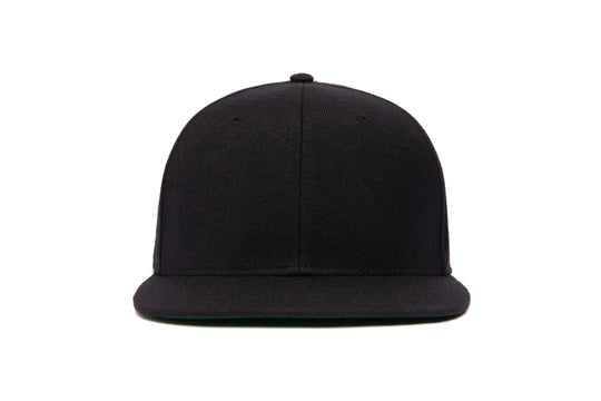 The Courtside Clean Black wool baseball cap