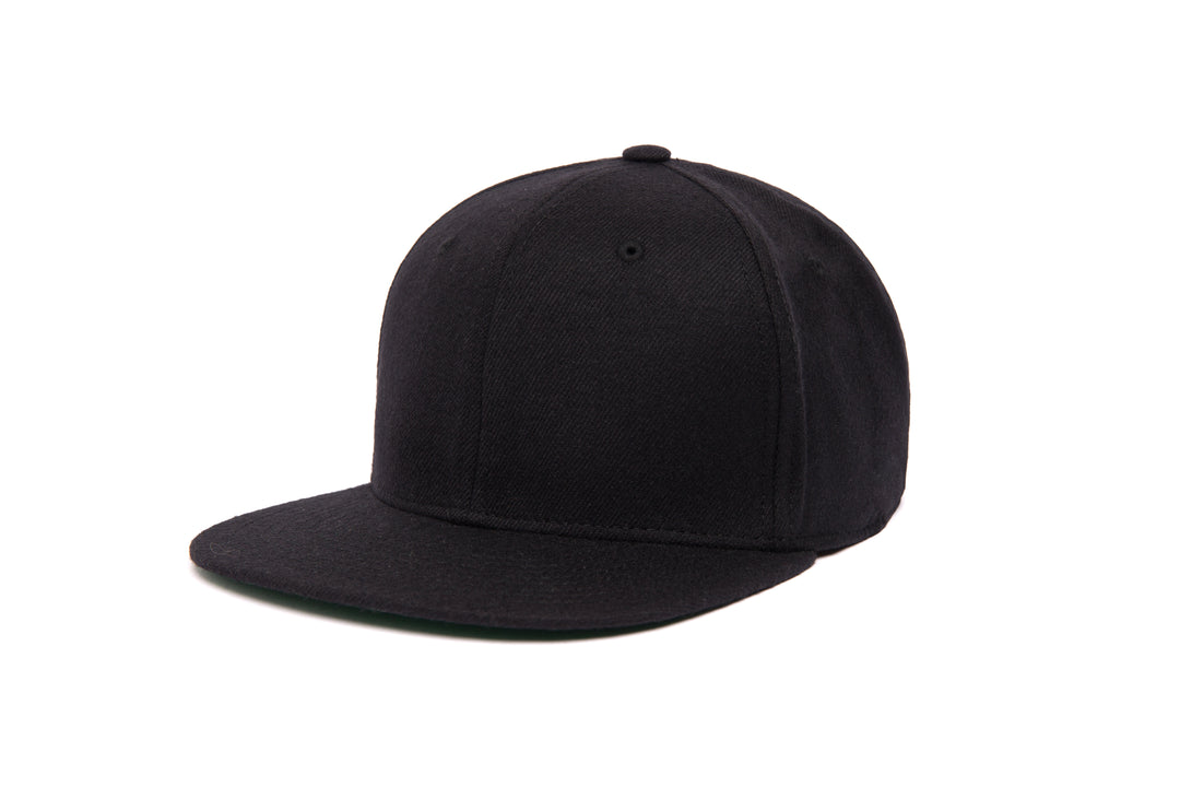 The Courtside Clean Black wool baseball cap