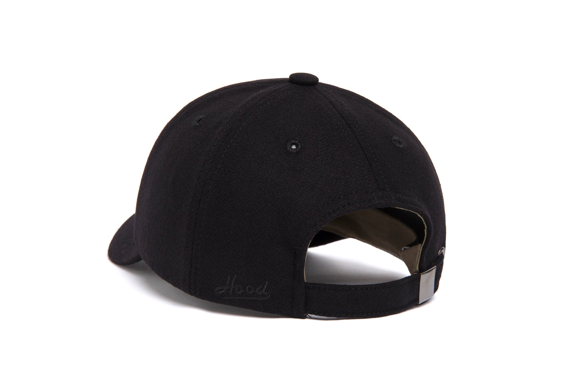 Clean Black Wool Dad Hat