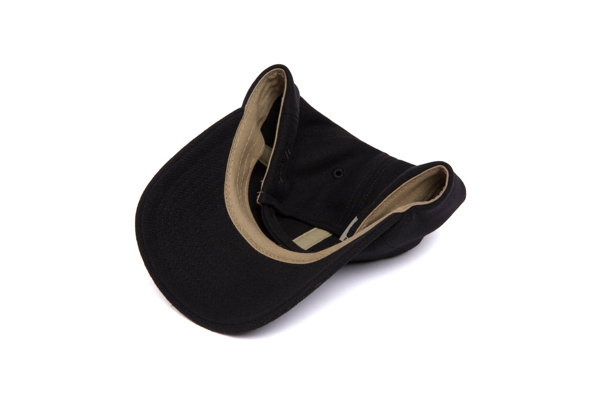 Clean Black Wool Dad Hat