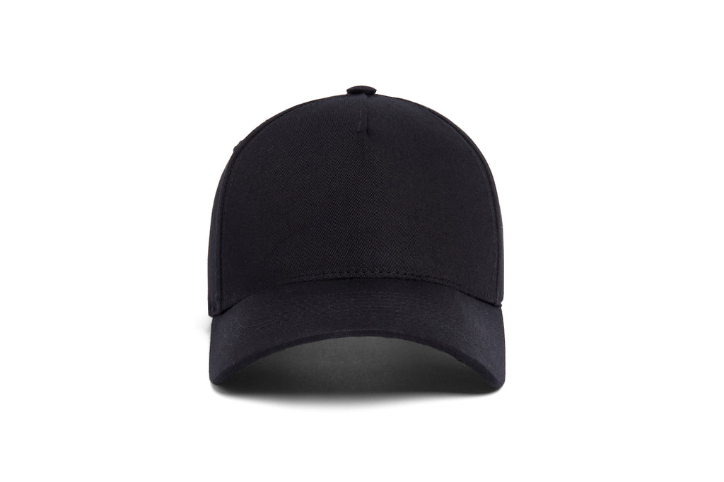 Clean Black Twill 5-Panel