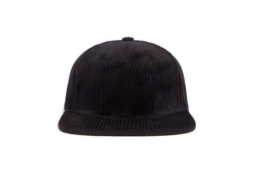 Clean Black 6-Wale CORD wool baseball cap