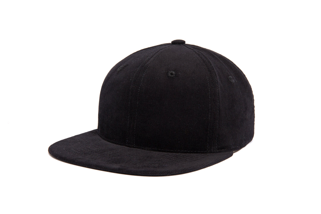 Clean Black 21-Wale CORD wool baseball cap