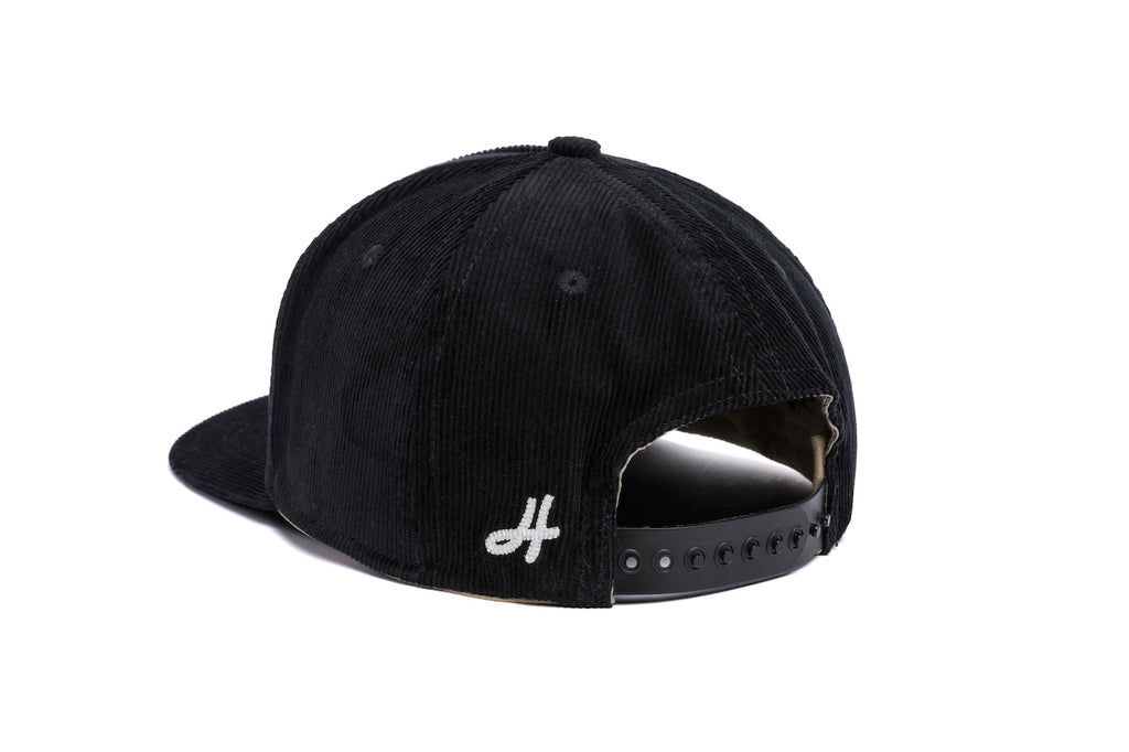 Clean Black 14-Wale Cord 5-Panel