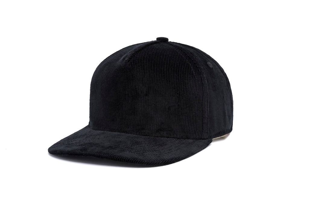 Clean Black 14-Wale Cord 5-Panel