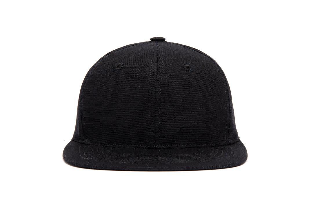 Clean Black Canvas wool baseball cap