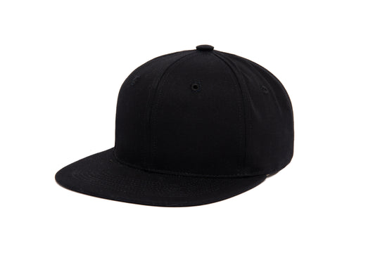 Clean Black Canvas wool baseball cap