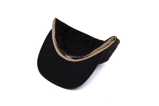 Clean Black Canvas wool baseball cap