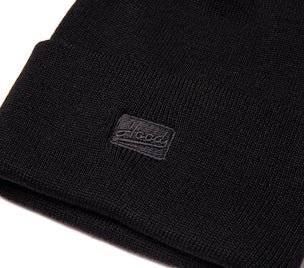 Clean Black Beanie wool baseball cap