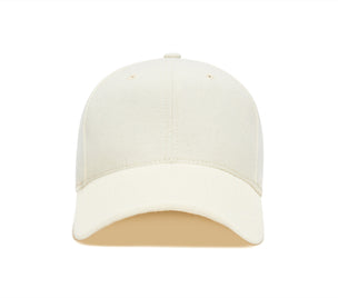 Clean White Snapback Curved Wool wool baseball cap