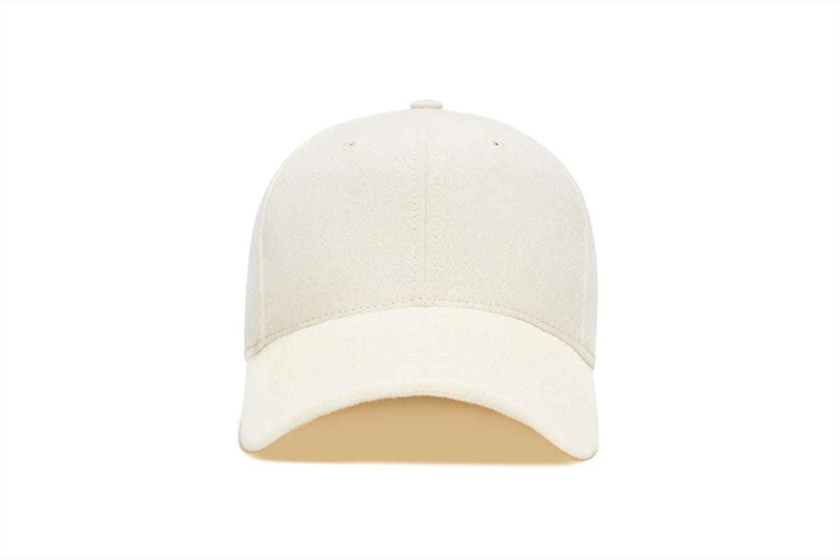 Clean White Snapback Curved Wool