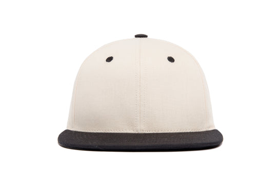 Clean Bone / Black Japanese Twill Two Tone wool baseball cap