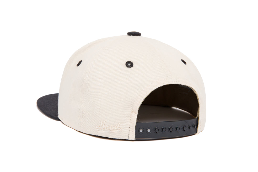 Clean Bone / Black Japanese Twill Two Tone wool baseball cap