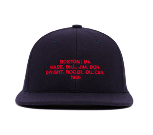 Boston 1986 Name II wool baseball cap