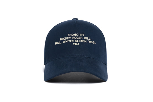 Bronx 1961 Name 5-Panel wool baseball cap