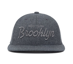 Brooklyn Tonal 3D wool baseball cap