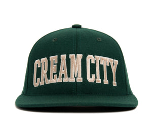 CREAM CITY wool baseball cap