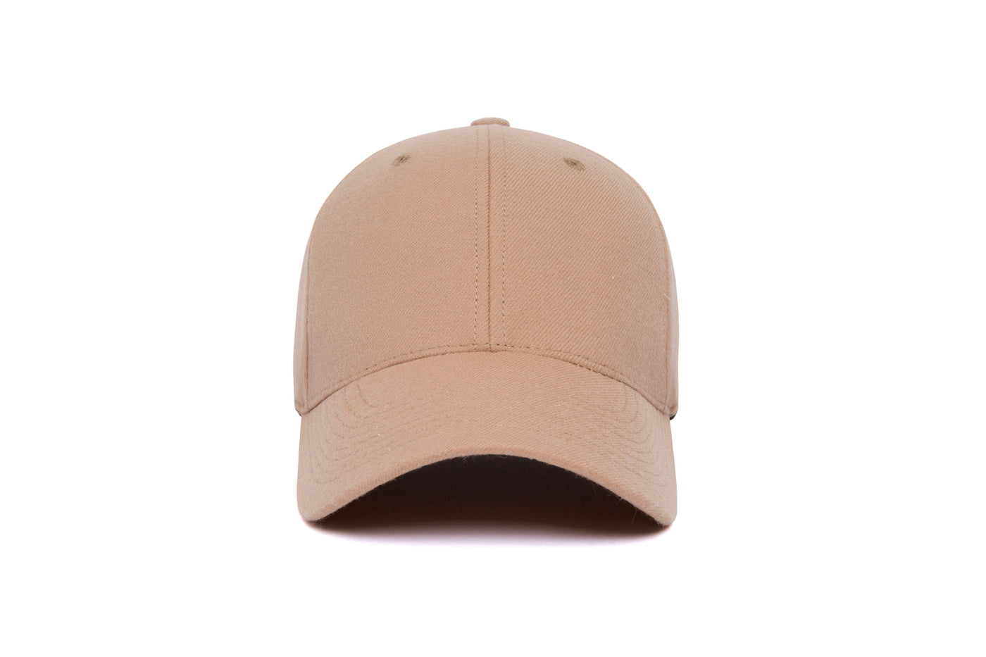 Clean Camel Snapback Curved Wool