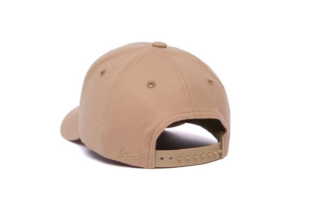 Clean Camel Snapback Curved Wool wool baseball cap