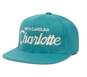 Charlotte wool baseball cap