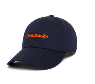 Charlottesville Microscript Dad wool baseball cap