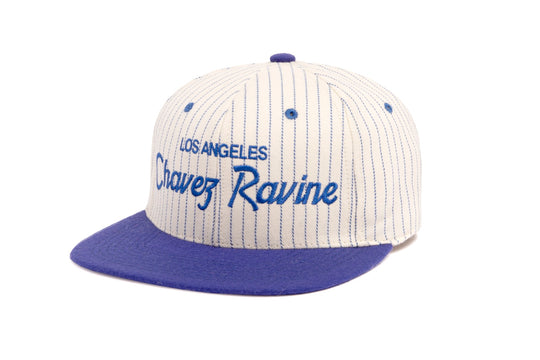 Chavez Ravine Pinstripe wool baseball cap