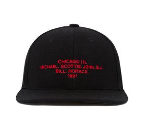 Chicago 1991 Name wool baseball cap